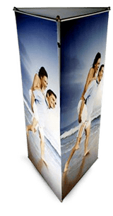 Bannière d'exposition triface