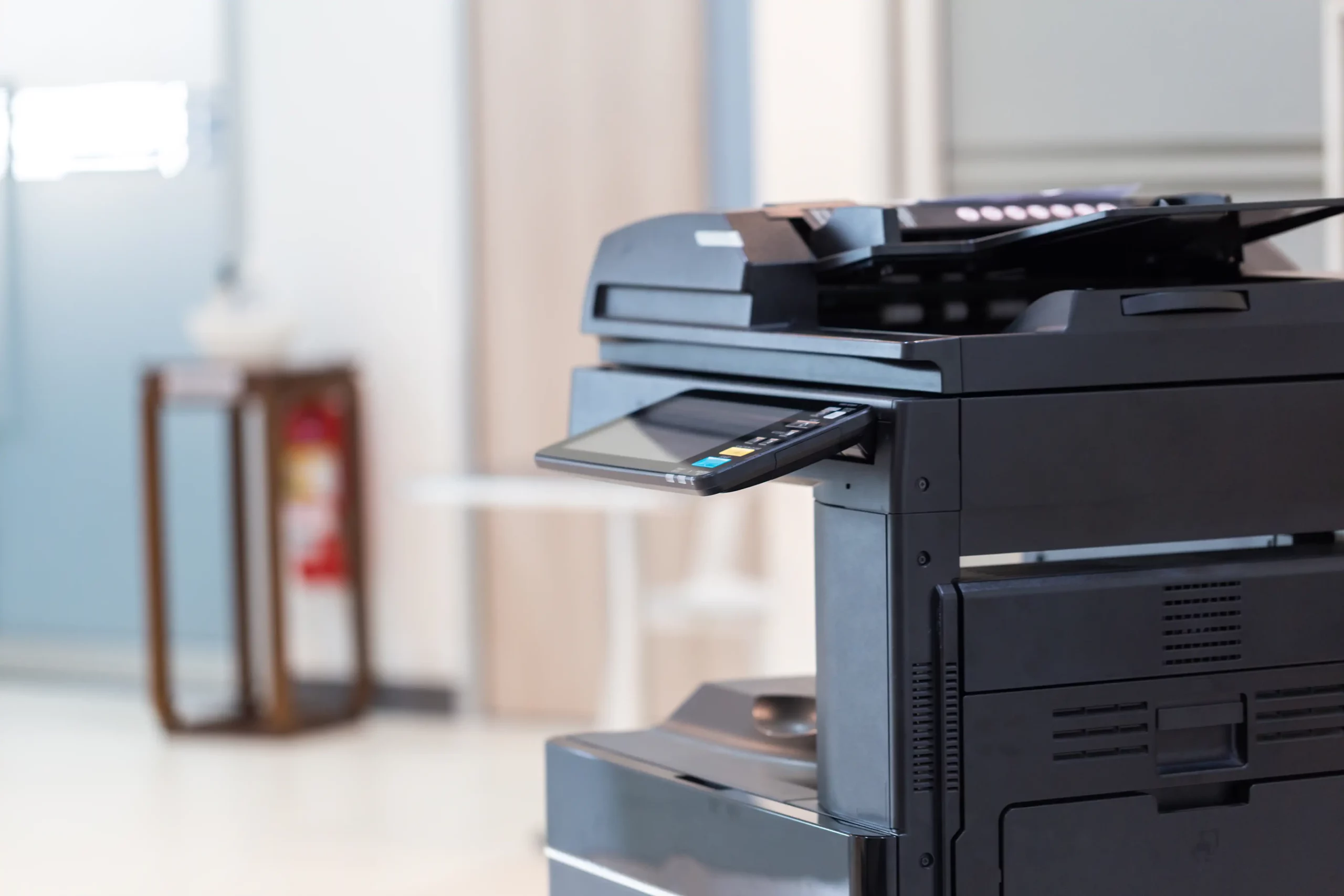 kcopy photocopier or network printer is office worker tool equipment for scanning and copy paper.